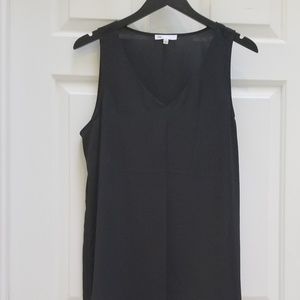 Never worn black silky vneck